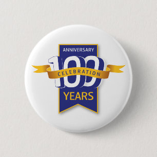 100 jaar Jubileum ontwerpen Ronde Button 5,7 Cm