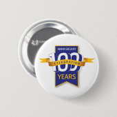 100 jaar Jubileum ontwerpen Ronde Button 5,7 Cm (Voorkant /achterkant)