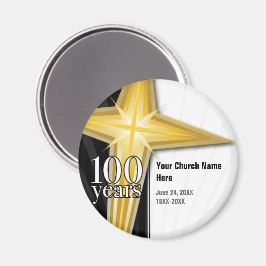 100 Jaar Kerk Jubileum Magneet (Voorkant / Achterkant)