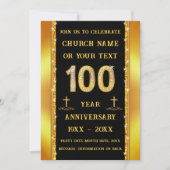 100 Jaar Kerk Jubileum, PRACHTIG Diamond Kaart (Voorkant)