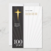  100 jaar kerkelijke Jubileum - herzien Kaart (Achterkant)