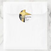  100 jaar kerkelijke Jubileum Ronde Sticker (Tas)