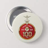 100 jaar Legion of Mary, Legion of Mary Ronde Button 7,6 Cm (Voorkant /achterkant)
