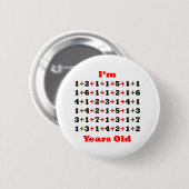 100 jaar oud! Blk rood Ronde Button 5,7 Cm (Voorkant /achterkant)