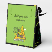 100 jaar oud dier - 100e verjaardag bedankdoosjes (Achterkant)