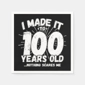 100 jaar oud sarcastisch meme grappige 100e verjaa servet (Voorkant)