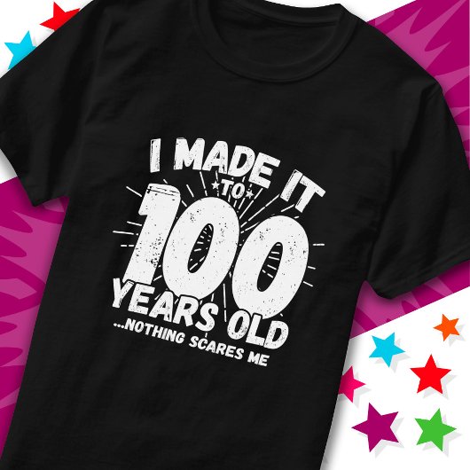 100 jaar oud sarcastisch meme grappige 100e verjaa t-shirt
