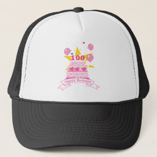 100 jaar oude Birthday Cake Trucker Pet