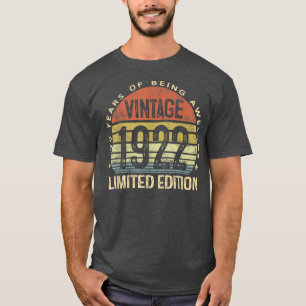 100 jaar oude cadeautjes  1922 Limited Edition 10 T-shirt