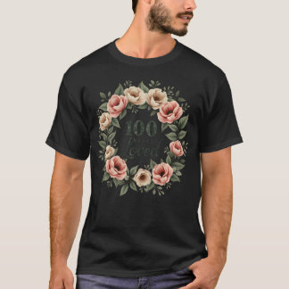 100 jaar oude coole 100e verjaardag 100 jaar gelie t-shirt