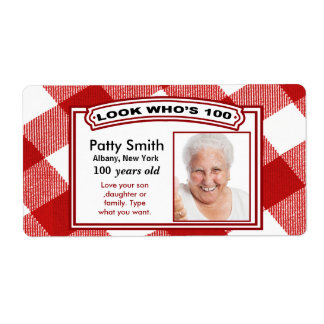 100 jaar oude labels voor Sticker - Eenvoudig aan 