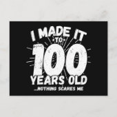 100 Jaar Oude Sarcastische Meme Grappige 100e Verj Briefkaart (Voorkant)