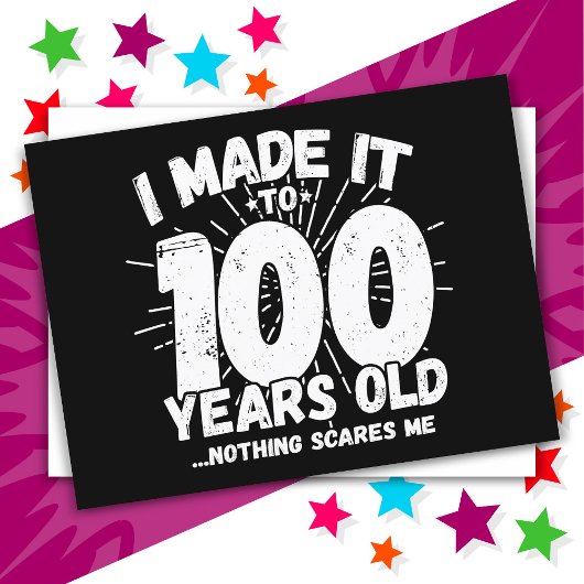 100 Jaar Oude Sarcastische Meme Leuk 100ste Verjaa Briefkaart