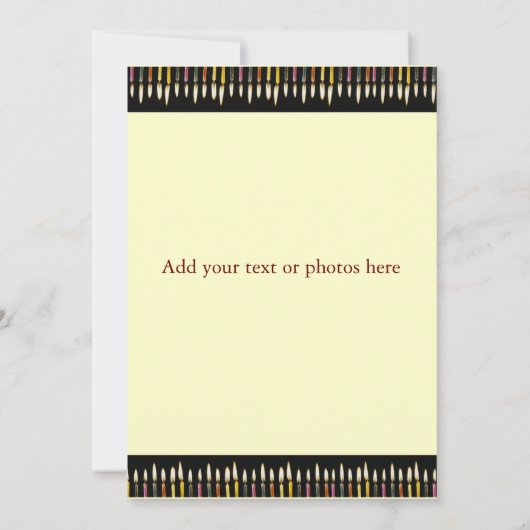 100 jaar oude uitnodiging van de Birthday party (Achterkant)