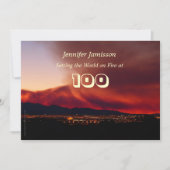 100 jaar oude verjaardag Partij nodigt de wereld u Kaart (Voorkant)