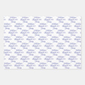 100 jaar Paarse Magenta 100ste verjaardag Inpakpapier Vel (Voorkant 2)