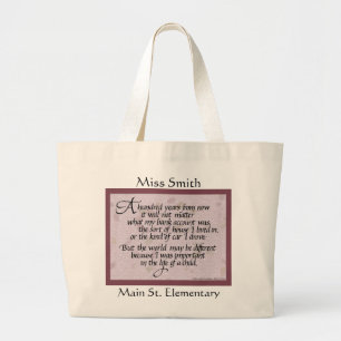 100 jaar Quote Teacher Canvas tas