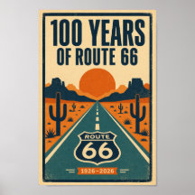 100 Jaar Route 66 Centennial Litho