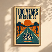 100 Jaar Route 66 Centennial Litho Poster