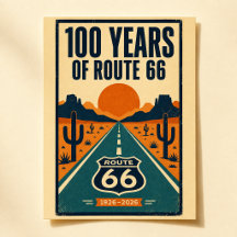 100 Jaar Route 66 Eeuwfeest Vintage Americana