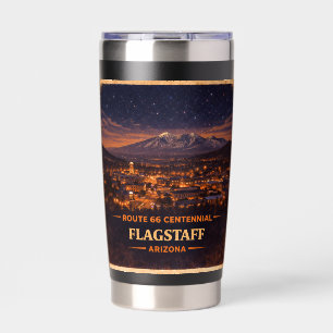 100 Jaar Route 66 Flagstaff Starlit Peaks Geïsoleerde Drinkbeker