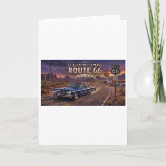100 Jaar Route 66 Kaart (Voorkant)