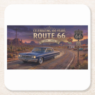 100 Jaar Route 66 Kartonnen Onderzetters