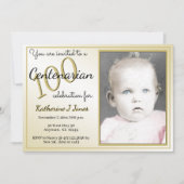 100 jaar Speciale verjaardag Black/Gold Kaart (Voorkant)