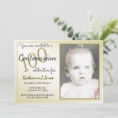 100 jaar Speciale verjaardag Black/Gold Kaart (Staand voorkant)