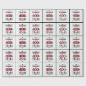 100 jaar Typografie Verjaardag Cadeaupapier (Vlak)