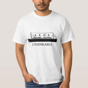 100 jaar van de onzinkbare Titanic T-shirt