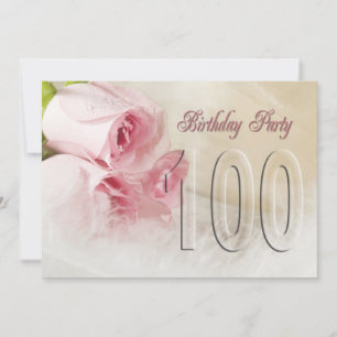 100 jaar verjaardagsfeest kaart