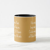100 Jaar vieren Aangepaste typografie Mok (Midden)
