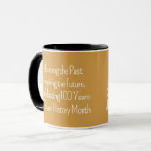 100 Jaar vieren Aangepaste typografie Mok (Voorkant links)
