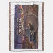 100 jaar vieren: Route 66 Deken (Voorkant Verticaal)