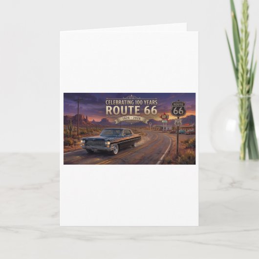 100 jaar vieren: Route 66 Kaart (Voorkant)