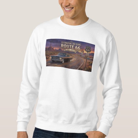 100 jaar vieren: Route 66 Trui (Voorkant)