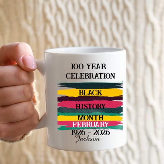 100 jaar viering zwarte geschiedenis maand 2026 koffiemok