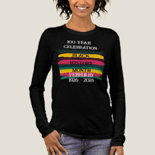 100 jaar viering zwarte geschiedenis maand 2026 Tri-Blend shirt