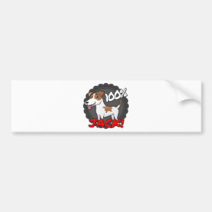 100% Jack Russell Bumpersticker