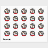 100% Jack Russell Ronde Sticker (Vel)