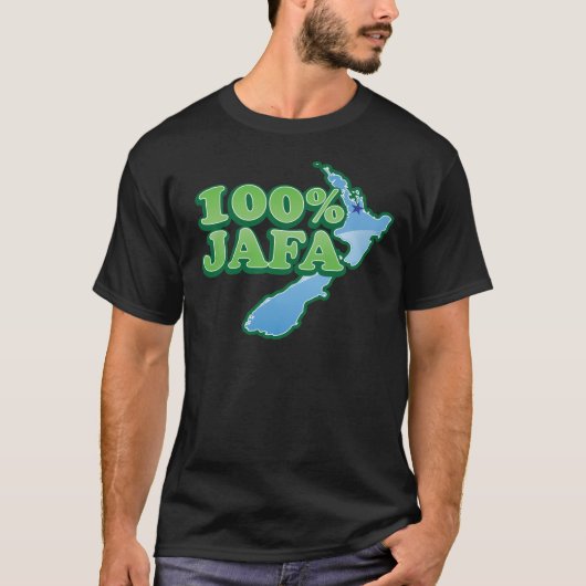 100% JAFA NIEUW ZEALAND kiwi-ontwerp AUCKLAND T-shirt (Voorkant)