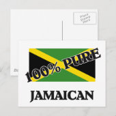100 % JAMAICAN BRIEFKAART (Voorkant / Achterkant)