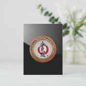 [100] Japanse kalligrafie - Aikido Briefkaart (Staand voorkant)