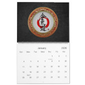 [100] Japanse kalligrafie - Aikido Kalender (Jan 2026)