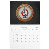 [100] Japanse kalligrafie - Aikido Kalender (Feb 2026)