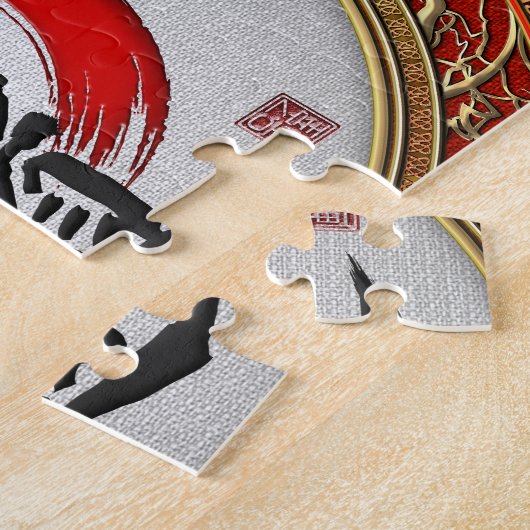 [100] Japanse kalligrafie - Aikido Legpuzzel (Zijkant)