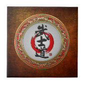 [100] Japanse kalligrafie - Bushido Tegeltje (Voorkant)