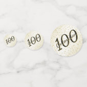 100 JARIG 2000 Confetti (zwart/goudzwart) (Voorkanten)