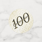 100 JARIG 2000 Confetti (zwart/goudzwart) (Kleine voorkant)